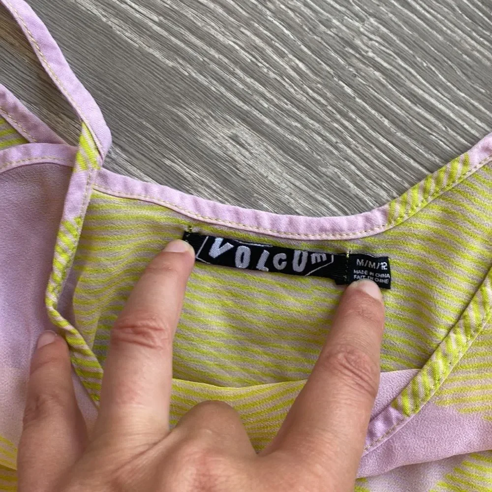 Sheer Volcom Crop Tank Top - Picture 2 of 2